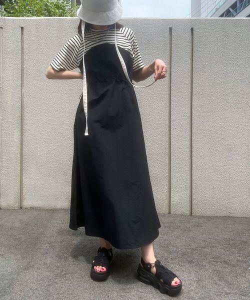 KOBE LETTUCE（コウベレタス）の「ドッキングワンピース（ワンピース・レディース・アイボリー系1/ホワイト×ブラック/アイボリー系・M）」の12枚目の写真