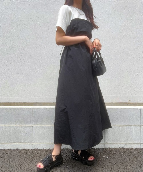 KOBE LETTUCE（コウベレタス）の「ドッキングワンピース（ワンピース・レディース・アイボリー系1/ホワイト×ブラック/アイボリー系・M）」の21枚目の写真