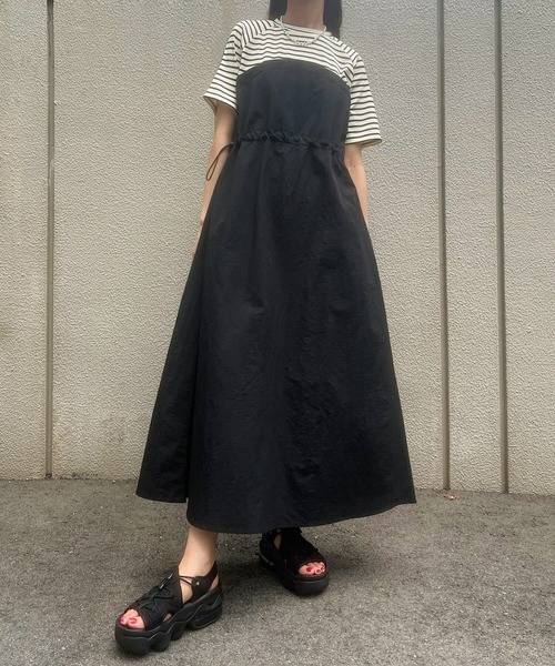 KOBE LETTUCE（コウベレタス）の「ドッキングワンピース（ワンピース・レディース・アイボリー系1/ホワイト×ブラック/アイボリー系・M）」の15枚目の写真