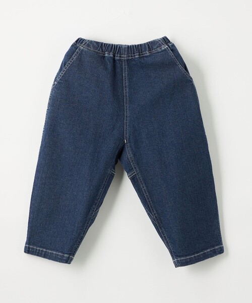 WILD THINGS（ワイルドシングス）の「【別注】＜WILD THINGS＞デニムバルーンパンツ / キッズ 110cm-130cm（デニムパンツ・キッズ・ブラック/コバルトブルー・S(120-130cm)/XS(110-120cm)）」の2枚目の写真