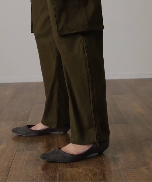 HUG.U(ハグユー)の「テーパード&ワイドパンツ(カーゴパンツ・レディース・ダークグレー/ブラック/カーキ・M(レギュラー丈)/M(トール丈)/L(レギュラー丈)/L(トール丈))」の21枚目の写真