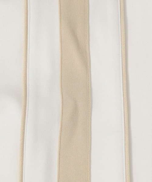 mysty woman(ミスティウーマン)の「サイドラインナロースカート 149655(スカート・レディース・ブラック/グリーン/オフホワイト・FREE)」の4枚目の写真