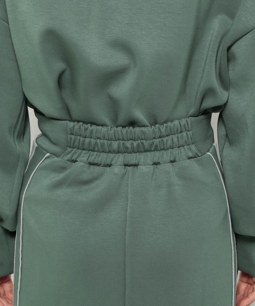 mysty woman(ミスティウーマン)の「サイドラインナロースカート 149655(スカート・レディース・ブラック/グリーン/オフホワイト・FREE)」の7枚目の写真