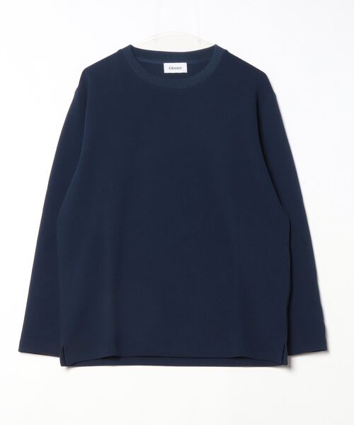 GLOSTER(グロスター)の「【GLOSTER/グロスター】ふくれジャガード 長袖Tシャツ クルーネック(Tシャツ/カットソー・メンズ・グレイッシュベージュ/ホワイト/モカ/ネイビー・S/M/L)」の8枚目の写真