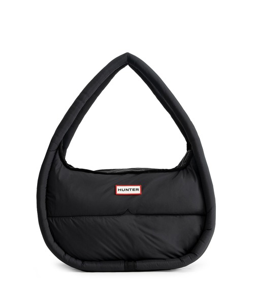 HUNTER（ハンター）の「フレイムド パファー ラージ ホーボー（ショルダーバッグ・レディース・ホワイト/ブラック・ONE SIZE）」の2枚目の写真