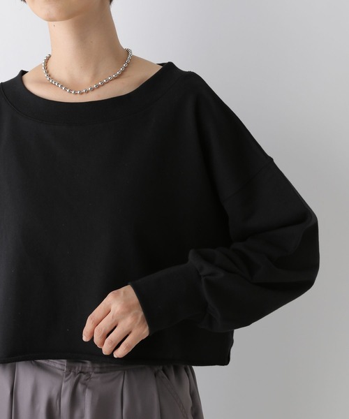 LEPSIM(レプシィム)の「オフショルショートスウェット 134420(スウェット・レディース・グレー/ブラック・FREE)」の22枚目の写真