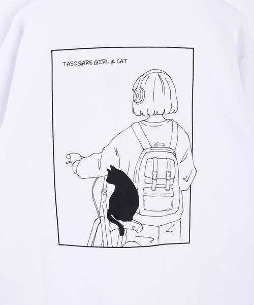 WESTSEA（ウエストシー）の「TASOGARE GIRL & CAT ストレッチ裏起毛トレーナー（スウェット・メンズ・ブラック/ネイビー/ホワイト/グレイッシュベージュ・L/M）」の19枚目の写真
