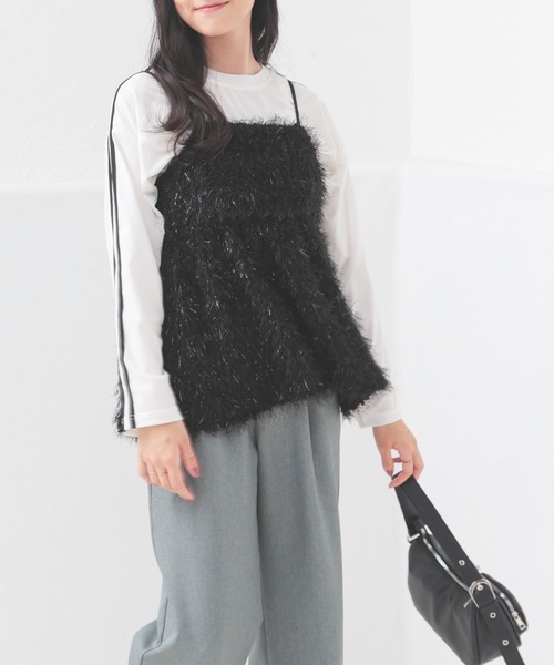 セール】フェザーキャミソール（キャミソール）｜Honeys（ハニーズ）の