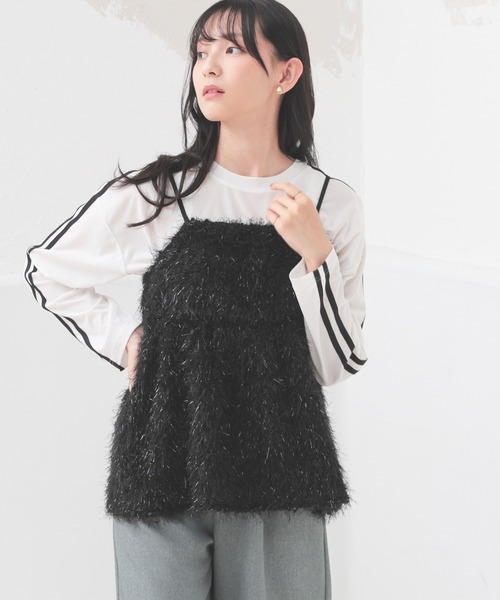 フェザーキャミソール（キャミソール）｜Honeys（ハニーズ）の