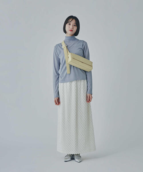 N.(N. Natural Beauty Basic)(エヌエヌナチュラルビューティーベーシック)の「◆タンクレイヤータートルニット(ニット/セーター・レディース・グレー/クリーム/ピンク・MEDIUM)」の5枚目の写真