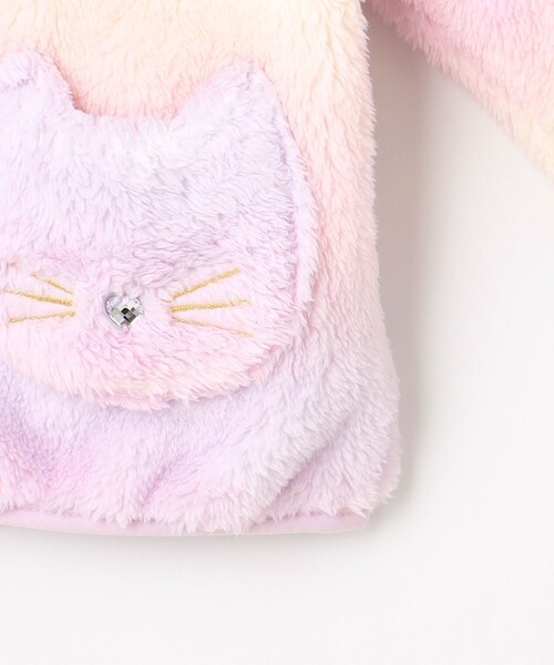 ANY（エニィ）の「ネコポケットボアブルゾン（ブルゾン・キッズ・ライトグリーン系8/ベージュ系6/ライトグレー系/ブラック系/ライラック系8・100/110/120/130）」の13枚目の写真