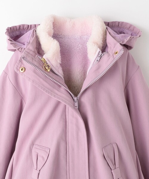 ANY（エニィ）の「ネコポケットボアブルゾン（ブルゾン・キッズ・ライトグリーン系8/ベージュ系6/ライトグレー系/ブラック系/ライラック系8・100/110/120/130）」の19枚目の写真