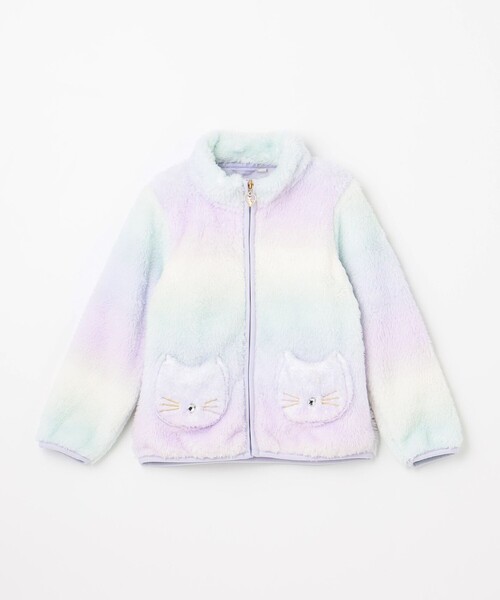 ANY（エニィ）の「ネコポケットボアブルゾン（ブルゾン・キッズ・ライトグリーン系8/ベージュ系6/ライトグレー系/ブラック系/ライラック系8・100/110/120/130）」の22枚目の写真