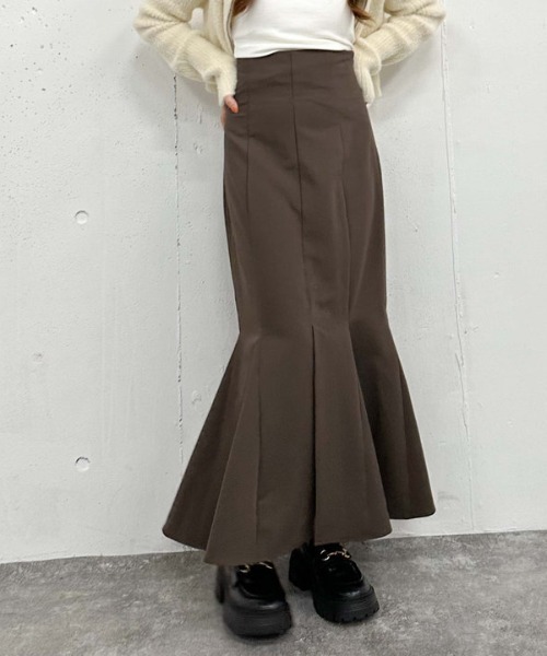 archives（アルシーヴ）の「マチ付きマーメイドスカート（スカート・レディース・アイボリー/ブラック/ブラウン・SMALL/MEDIUM）」の21枚目の写真