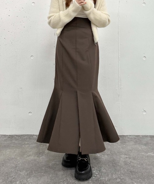 archives（アルシーヴ）の「マチ付きマーメイドスカート（スカート・レディース・アイボリー/ブラック/ブラウン・SMALL/MEDIUM）」の22枚目の写真