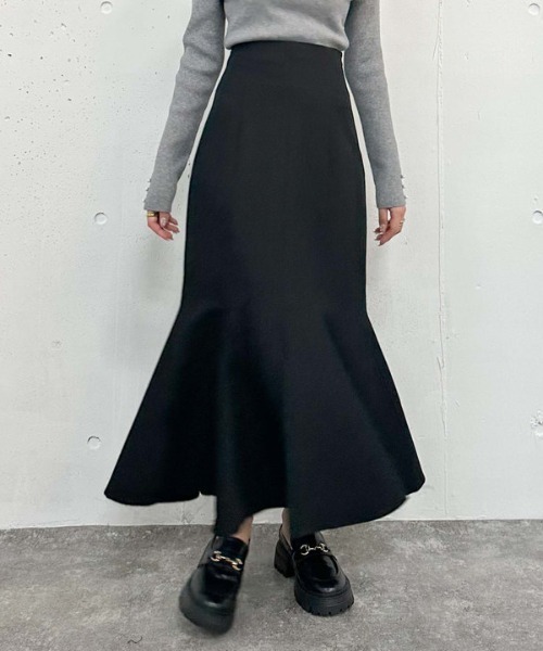 archives（アルシーヴ）の「マチ付きマーメイドスカート（スカート・レディース・アイボリー/ブラック/ブラウン・SMALL/MEDIUM）」の5枚目の写真