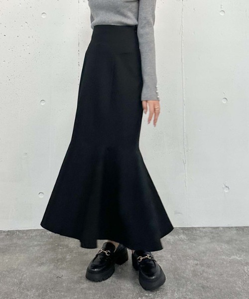archives（アルシーヴ）の「マチ付きマーメイドスカート（スカート・レディース・アイボリー/ブラック/ブラウン・SMALL/MEDIUM）」の6枚目の写真