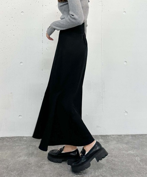 archives（アルシーヴ）の「マチ付きマーメイドスカート（スカート・レディース・アイボリー/ブラック/ブラウン・SMALL/MEDIUM）」の8枚目の写真