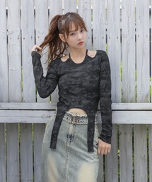 3.3 Field Trip  | 3.3 Field Trip／タイダイガーター長袖T(Tシャツ/カットソー)