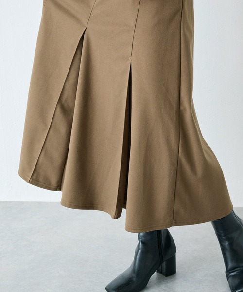 LAVEANGE（ラビアンジェ）の「ミディ丈タックスカート（スカート・レディース・グレー/ブラック/ブラウン・5L/4L/M/3L/LL）」の19枚目の写真