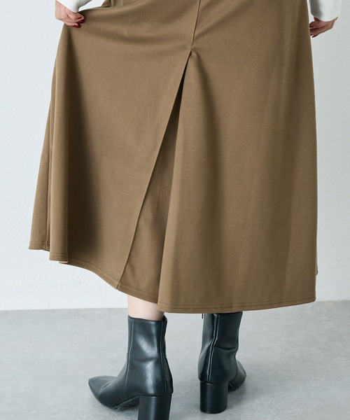 LAVEANGE（ラビアンジェ）の「ミディ丈タックスカート（スカート・レディース・グレー/ブラック/ブラウン・5L/4L/M/3L/LL）」の20枚目の写真