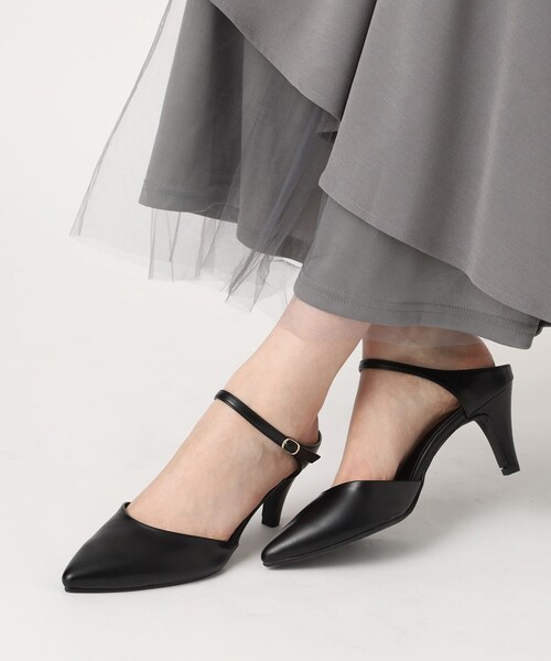 ESPERANZA（エスペランサ）の「甲ストラップミュール（サンダル・レディース・シルバー/アイボリー/ブラック・S/M/L/LL）」の3枚目の写真