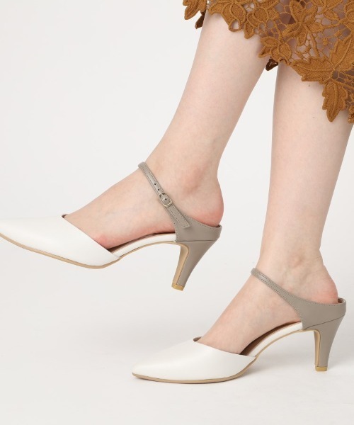 ESPERANZA（エスペランサ）の「甲ストラップミュール（サンダル・レディース・シルバー/アイボリー/ブラック・S/M/L/LL）」の6枚目の写真