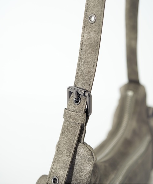 SAMO ONDOH（セイモオンド）の「【SAMO ONDOH/セイモオンド】 pocket mug bag mini vintage（ショルダーバッグ・レディース・ブラウン/アイボリー/カーキ/レモンイエロー・FREE）」の18枚目の写真