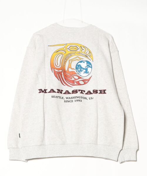 MANASTASH（マナスタッシュ）の「MANASTASH/マナスタッシュ/CASCADE SWEATSHIRTS RAVEN（スウェット・メンズ・ブラック/バイオレット/オートミール・L/M/XL/S）」の19枚目の写真