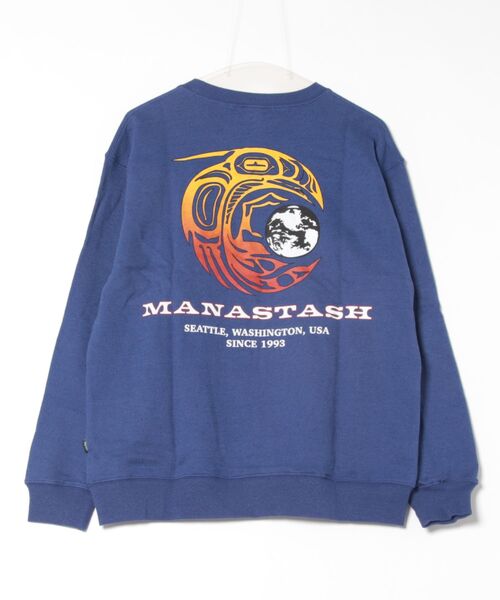 MANASTASH（マナスタッシュ）の「MANASTASH/マナスタッシュ/CASCADE SWEATSHIRTS RAVEN（スウェット・メンズ・ブラック/バイオレット/オートミール・L/M/XL/S）」の20枚目の写真
