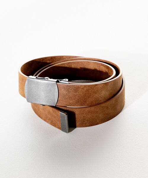 FREAK'S STORE（フリークスストア）の「フェイクレザー ムラ加工 ガチャベルト（ベルト・メンズ・ブラウン/ブラック/ダークブラウン・ﾌﾘ-）」の8枚目の写真