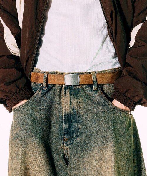 FREAK'S STORE（フリークスストア）の「フェイクレザー ムラ加工 ガチャベルト（ベルト・メンズ・ブラウン/ブラック/ダークブラウン・ﾌﾘ-）」の9枚目の写真