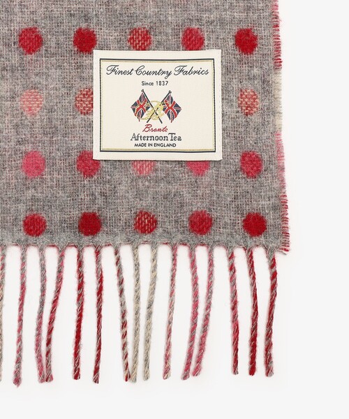 Afternoon Tea（アフタヌーンティー）の「ドット柄マフラー/BRONTE（マフラー・レディース・グレー/ベージュ・ONE SIZE）」の3枚目の写真