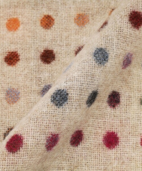 Afternoon Tea（アフタヌーンティー）の「ドット柄マフラー/BRONTE（マフラー・レディース・グレー/ベージュ・ONE SIZE）」の6枚目の写真