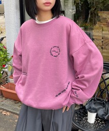 ランダム刺繍ロゴスウェット