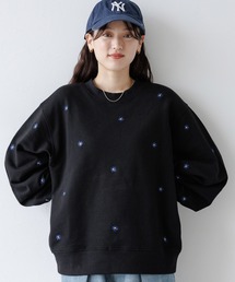 RAGEBLUE | ミニフラワー刺繍ルーズスウェット(スウェット)