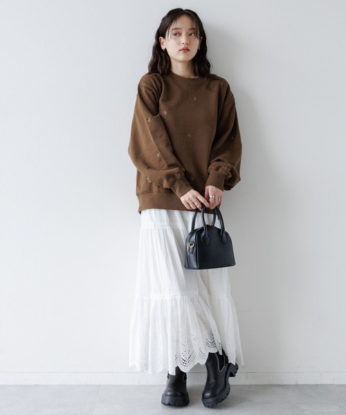 Lure you in LURE刺繍ルーズスウェット ROSE Lure you in LURE刺繍ルーズスウェット ROSE Lure you in LURE