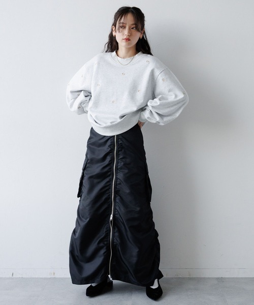 Lure you in LURE刺繍ルーズスウェット ROSE Lure you in LURE刺繍ルーズスウェット ROSE Lure you in LURE