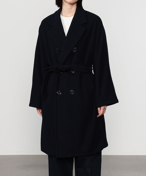 ORCIVAL（オーシバル）の「ORCIVAL | ウールモッサ ドルマンチェスターコート WOMEN（チェスターコート・レディース・ダークネイビー・2）」の11枚目の写真