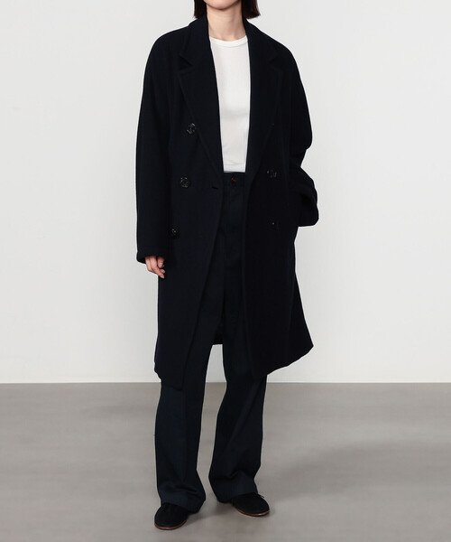 ORCIVAL（オーシバル）の「ORCIVAL | ウールモッサ ドルマンチェスターコート WOMEN（チェスターコート・レディース・ダークネイビー・2）」の13枚目の写真