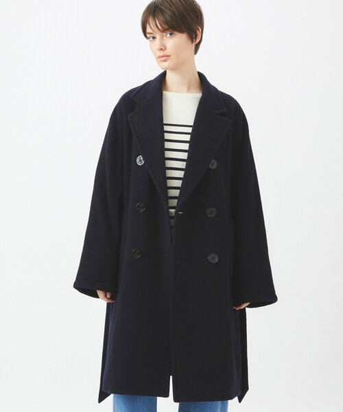 ORCIVAL（オーシバル）の「ORCIVAL | ウールモッサ ドルマンチェスターコート WOMEN（チェスターコート・レディース・ダークネイビー・2）」の17枚目の写真