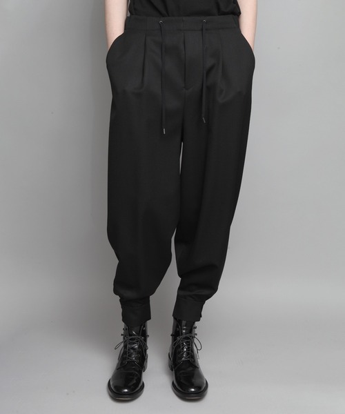 ato（アトウ）の「CLASSIC WOOL CUFFS PANTS（その他パンツ・メンズ・ネイビー/ブラック/チャコールグレー・48/46/44）」の2枚目の写真