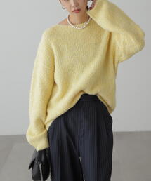FREE'S MART | ◆ラメミックスブークレー畦ニット(ニット/セーター)