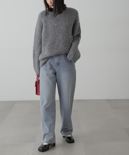 FREE'S MART（フリーズマート）の「◆ラメミックスブークレー畦ニット（ニット/セーター・レディース・イエロー/ピンク/ホワイト/グレー・FREE）」の16枚目の写真