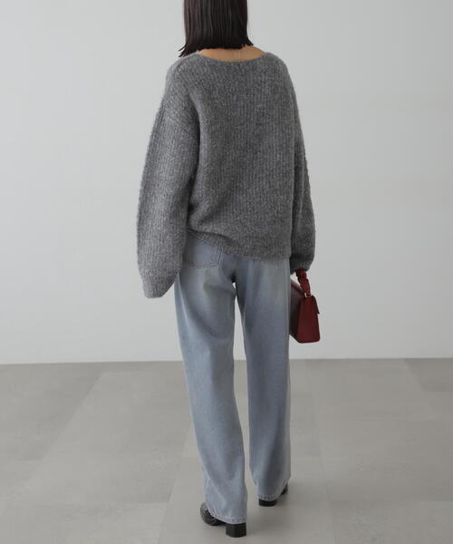 FREE'S MART（フリーズマート）の「◆ラメミックスブークレー畦ニット（ニット/セーター・レディース・イエロー/ピンク/ホワイト/グレー・FREE）」の19枚目の写真