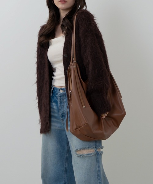 SENEE（セニー）の「2way belt shoulder bag（ツーウェイベルトショルダーバッグ）（ショルダーバッグ・レディース・ブラウン/ブラック・FREE）」の10枚目の写真