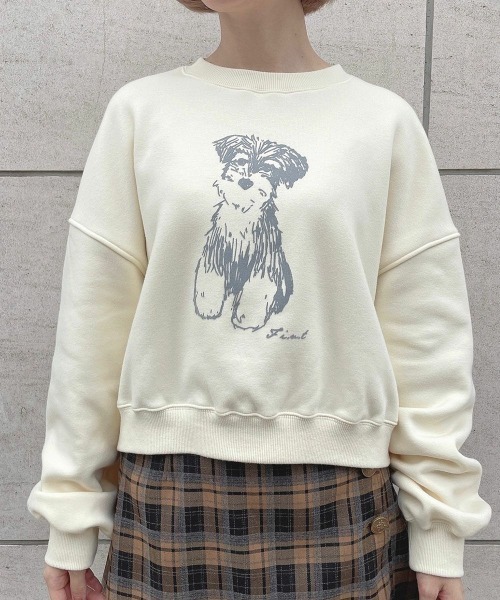 F i.n.t（フィント）の「シュナウザープリントスウェット（スウェット・レディース・ライトグレー/アイボリー/ライトピンク・FREE）」の20枚目の写真