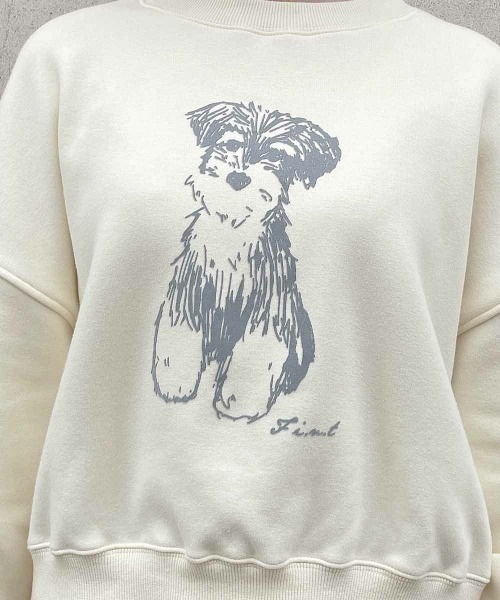 F i.n.t（フィント）の「シュナウザープリントスウェット（スウェット・レディース・ライトグレー/アイボリー/ライトピンク・FREE）」の19枚目の写真