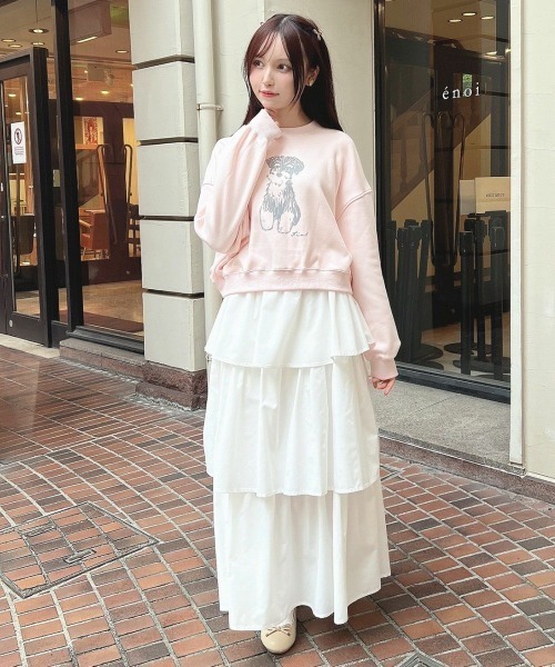 F i.n.t（フィント）の「シュナウザープリントスウェット（スウェット・レディース・ライトグレー/アイボリー/ライトピンク・FREE）」の18枚目の写真