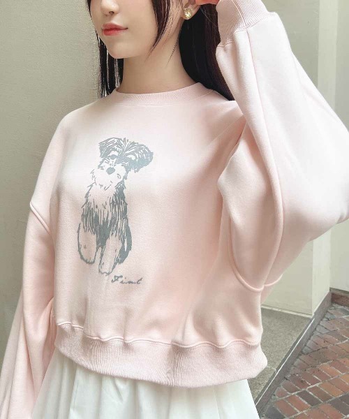 F i.n.t（フィント）の「シュナウザープリントスウェット（スウェット・レディース・ライトグレー/アイボリー/ライトピンク・FREE）」の17枚目の写真